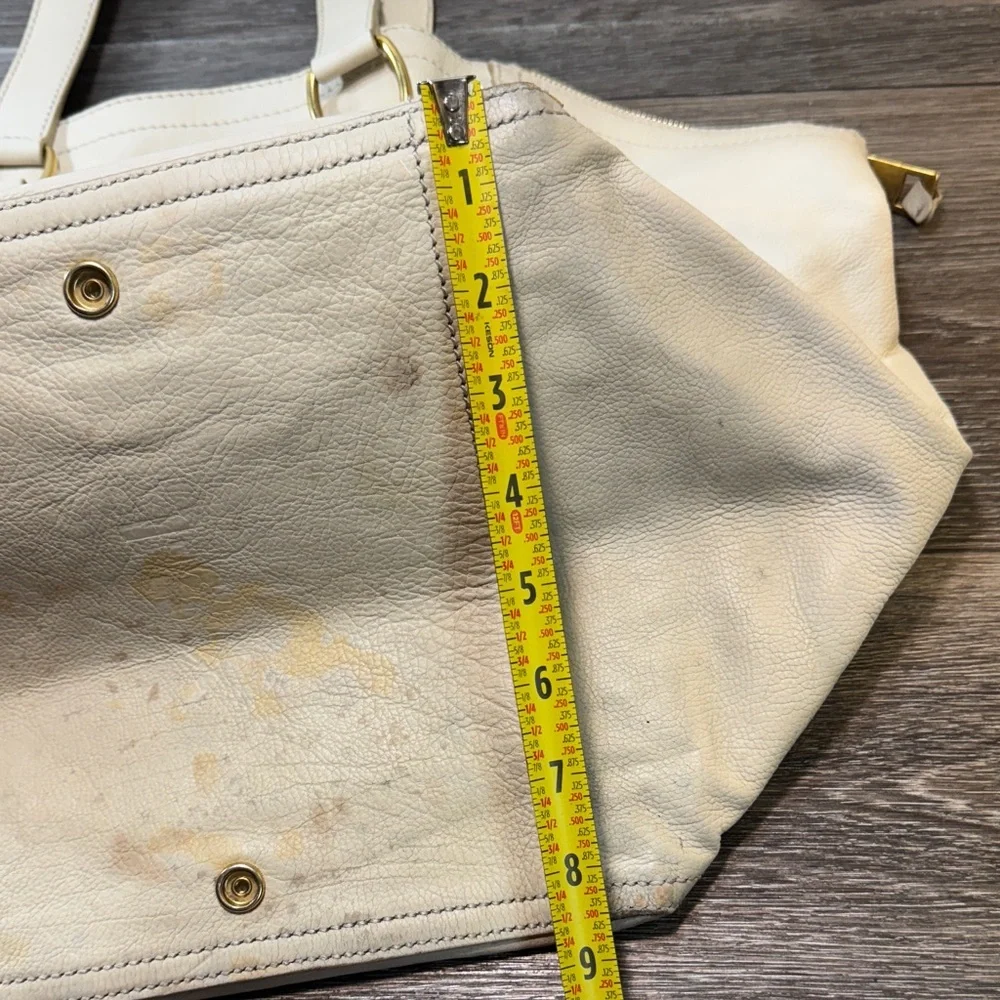 Authentic YSL Cream Tote Bag